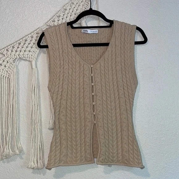 Zara Cable Knit Top - Picture 4 of 7